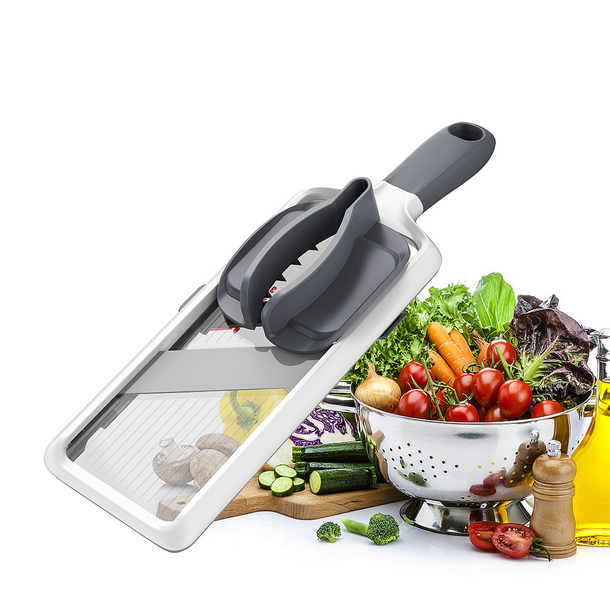 Easy-Grip Handheld Food Slicer – Compact & Sharp Mandoline