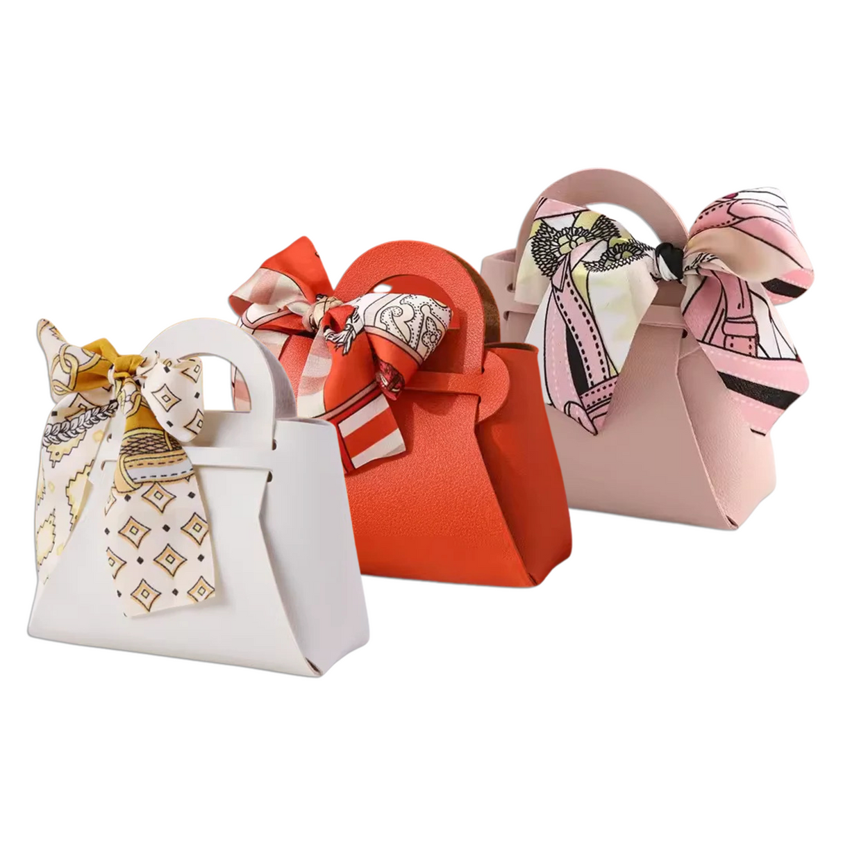 Designer Kids Bonbonniere Gift Bag with Bow – Elegant Party Favor (10 Pack)